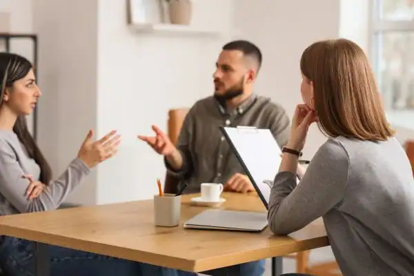 Image of couple access free mediation using family mediation voucher scheme Cheshunt